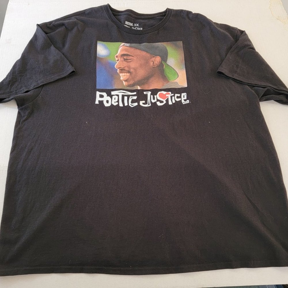 Tee Tupac Shakur Poetic Justice Men’s Unisex 3XL Graphic TShirt T Shirt WB0101